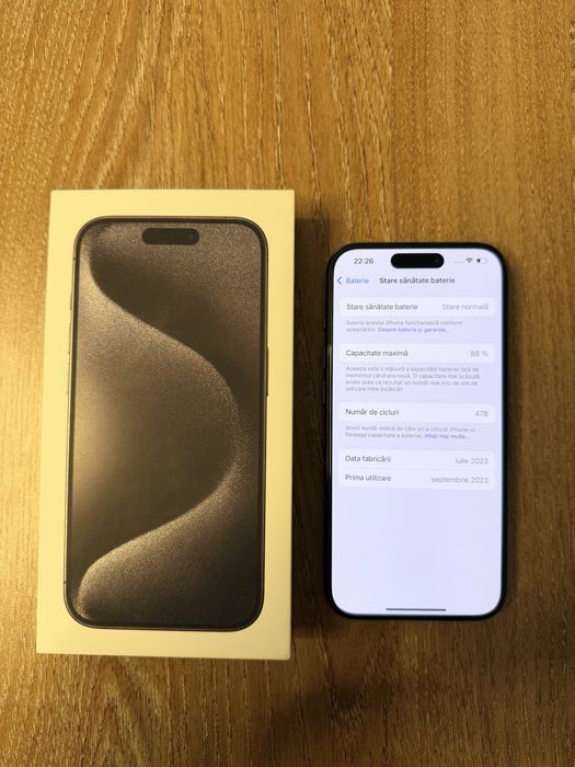 Iphone 15 Pro Black Titanium 128gb