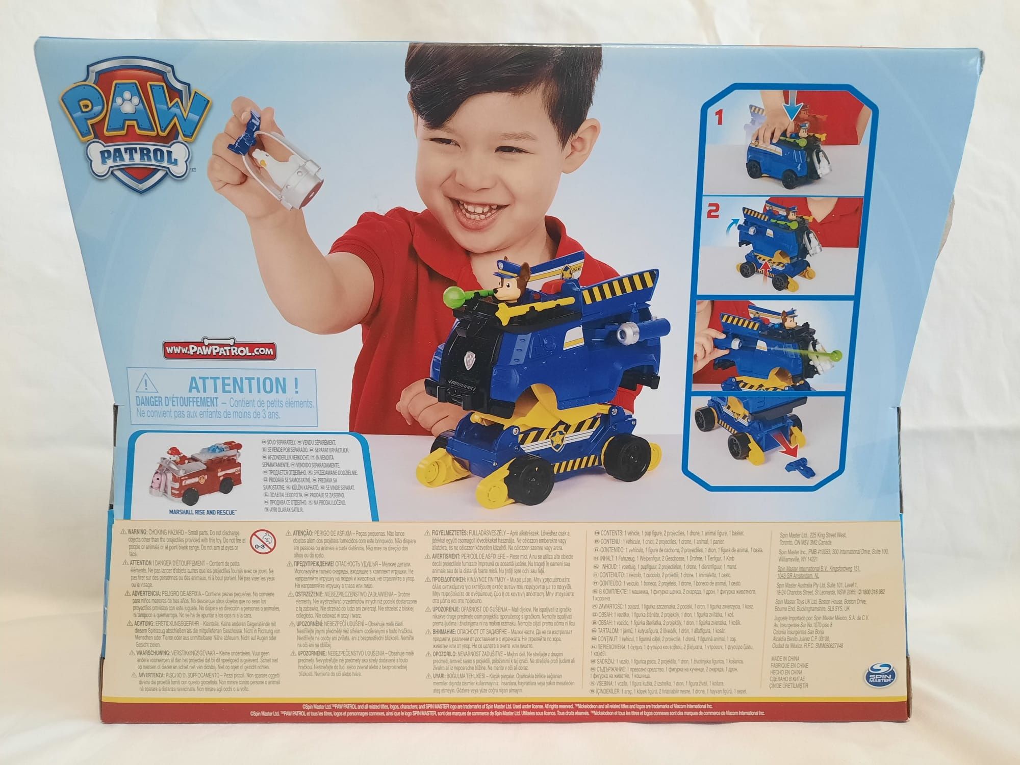 Masina gigant retractabila+figurina Paw Patrol Chase