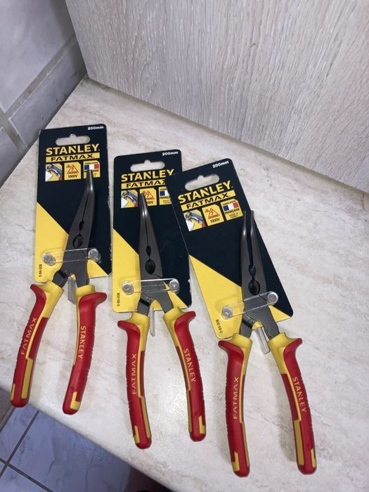 Cleste Stanley cu falci lungi curbate 1000V 200mm  0-84-008