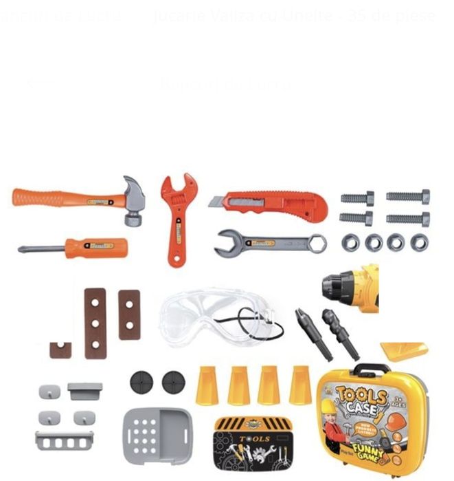 Jucarie valiza cu trusa scule, unelte