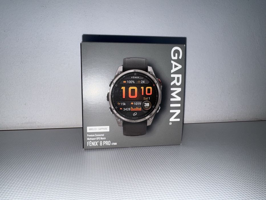 SIGILAT CU FACTURA - Garmin 8 Fenix Pro 47mm Sapphire Graphite/negru