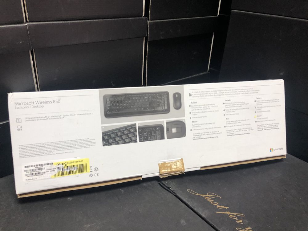 Kit tastatura + mouse Microsoft 850 Wireless Desktop, Negru
