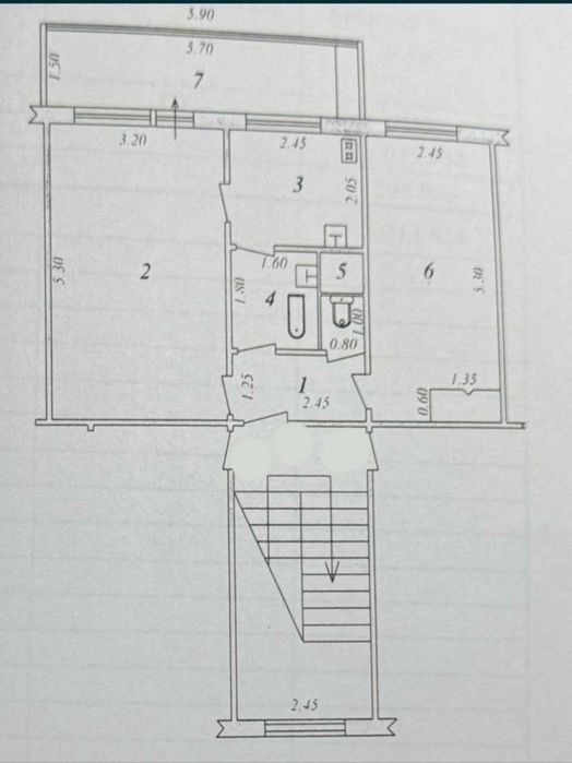 Ташсельмаш Ашхабад парк 2/1/4 51м² в хорошем состоянии