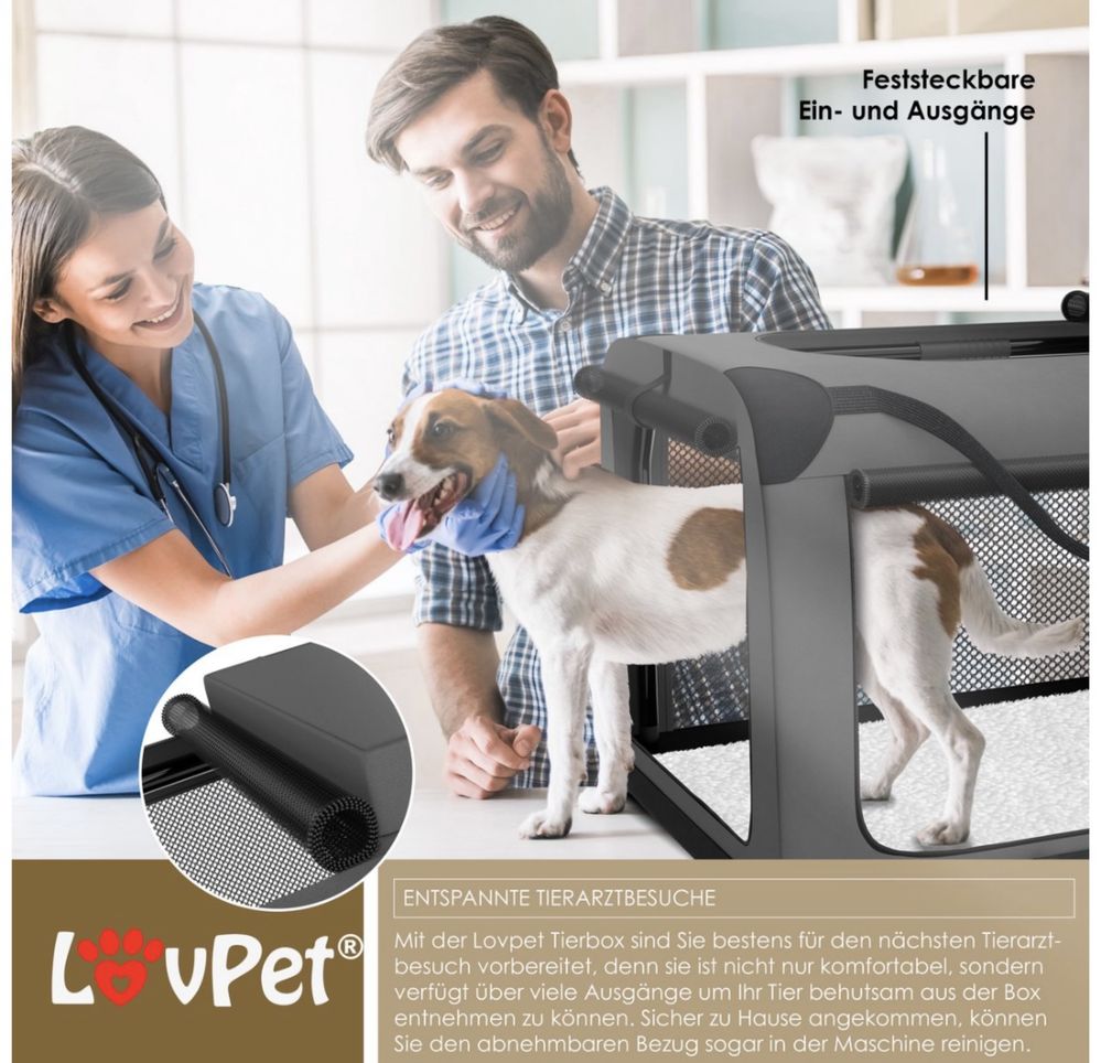 LOVPET® Кутия за транспортиране на кучета