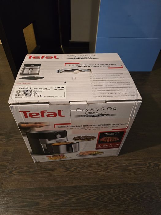 Airfryer friteuza cu aer cald Tefal EY501d15 Noua!