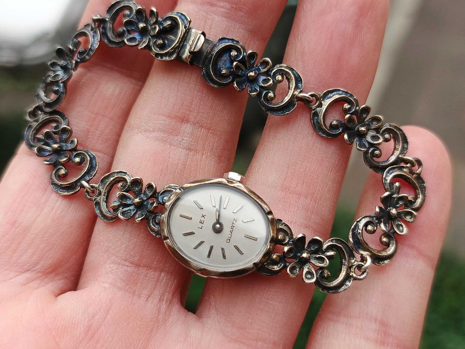 Silver Ceas Vintage Lex Argint Masiv 925