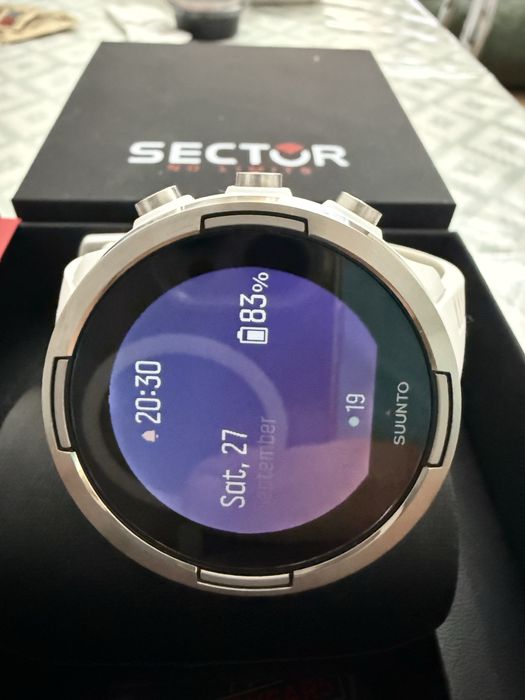 Suunto 9 white safir cristal