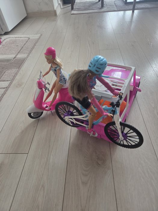 Барбита с кола,мотор и колело