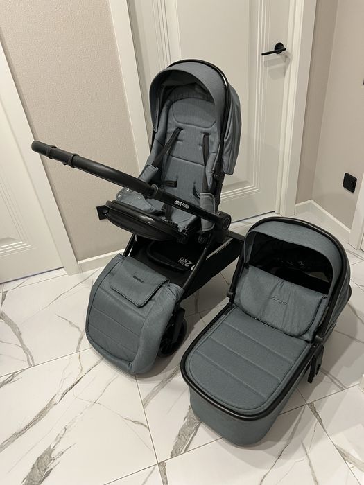Коляска Ining baby 2 в 1 в сером цвете d900