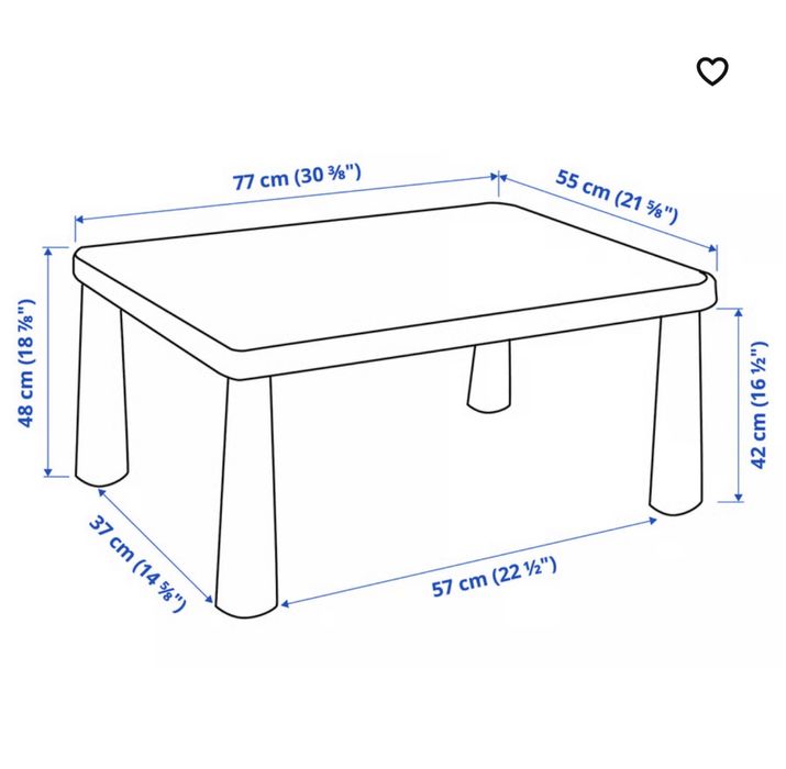 Masa si scaun copii MAMMUT Ikea