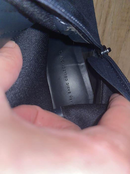 Cizme Zara piele intoarsa