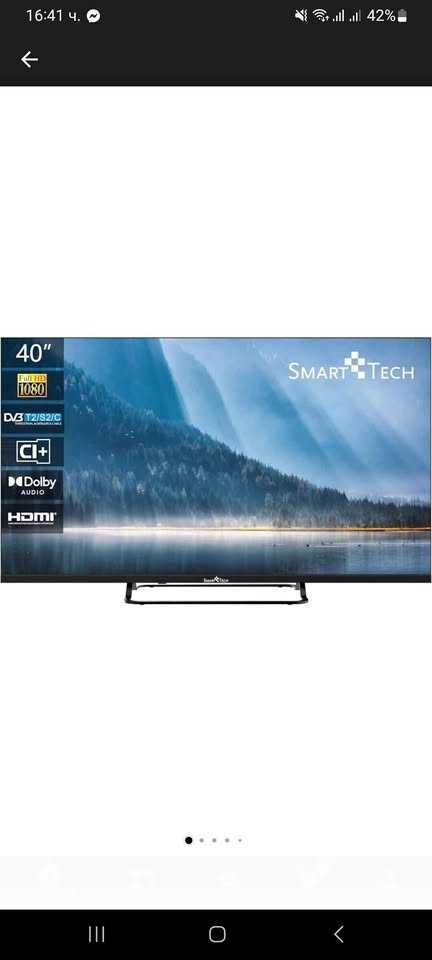 Телевизор Smartech 40 инча FN01V3 с гаранция 1080p става и за монитор