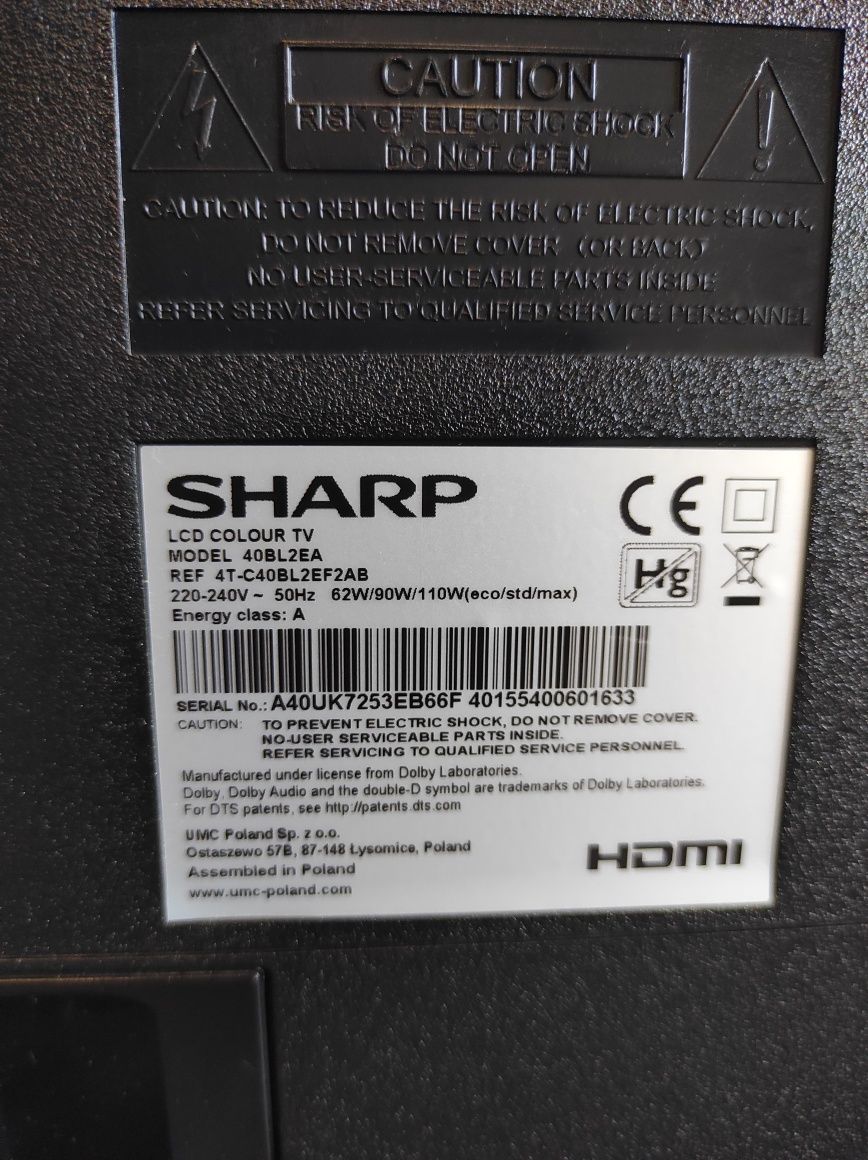 Смарт Телевизор SHARP 40 инча Android Ultra HD 4K