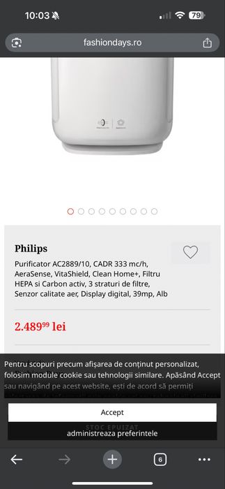 Purificator aer Philips