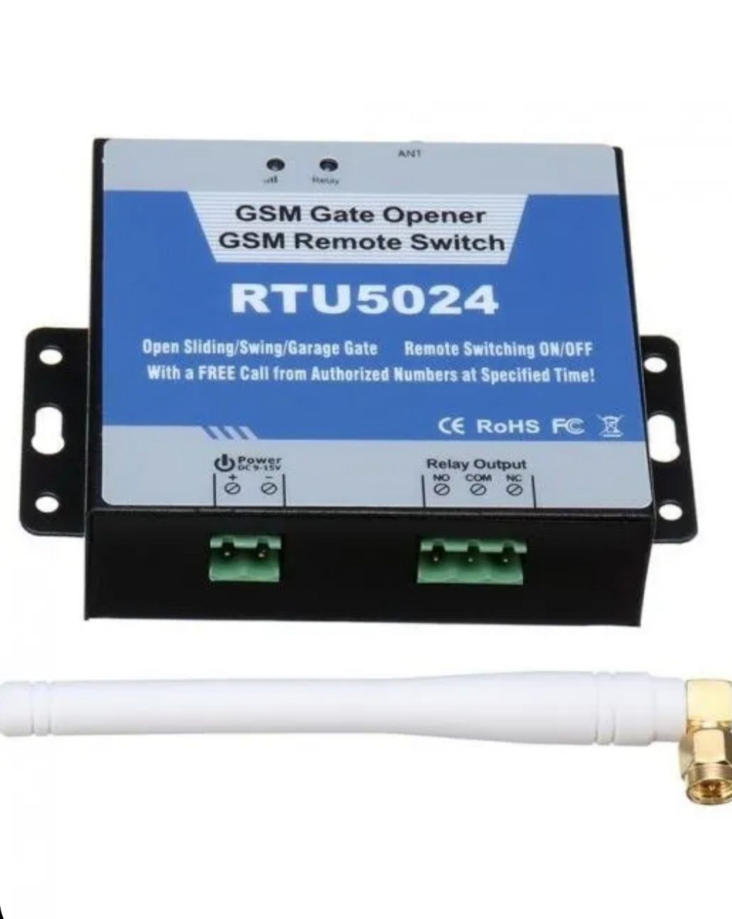 GSM модуль RTU5024; Реле для ворот и шлагбаума (на 200 номеров);
