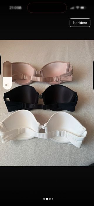 Set 3 sutiene noi Xs