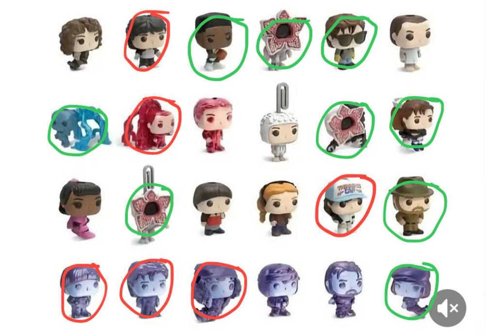 Фигурки очень странные дела kinder joy