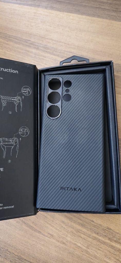 Husa fibra carbon pitaka s23 ultra și husa kevlar s23 ultra