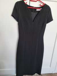 Rochie neagra viscoza stil Andreea Raicu 36 (S) office