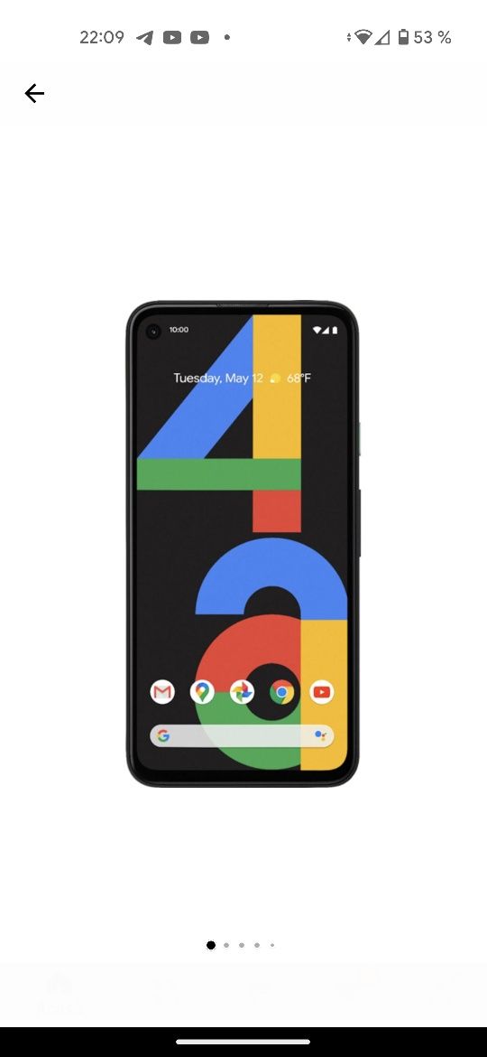 Telefon mobil Google Pixel 4a, 128GB, 6GB RAM,