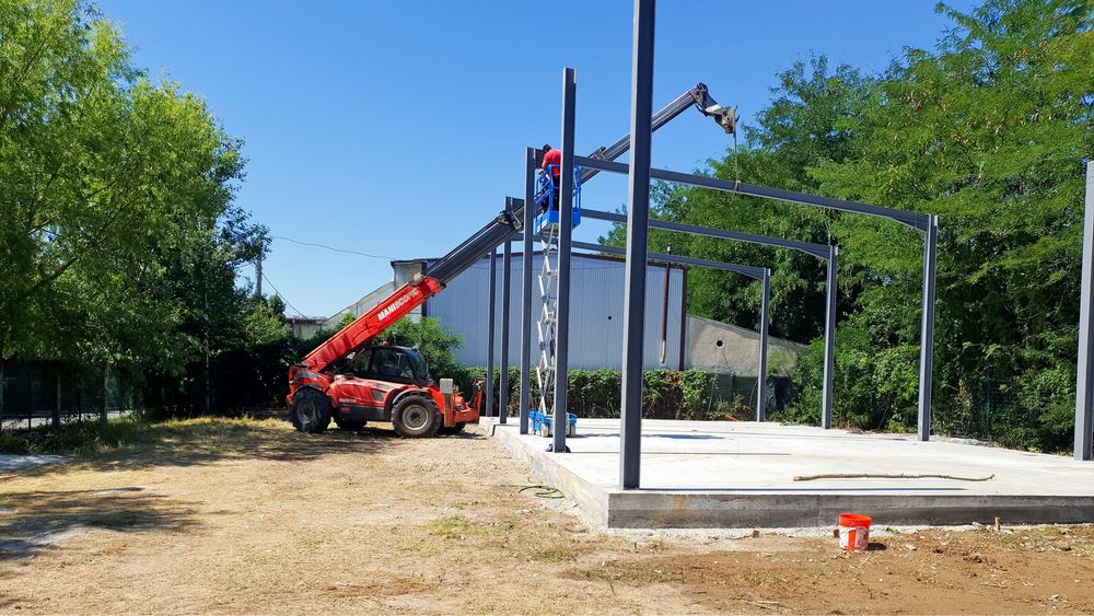 Hale metalice hala pe structura demontabila livrare fundatie montaj
