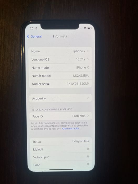 Iphone X, 256 GB