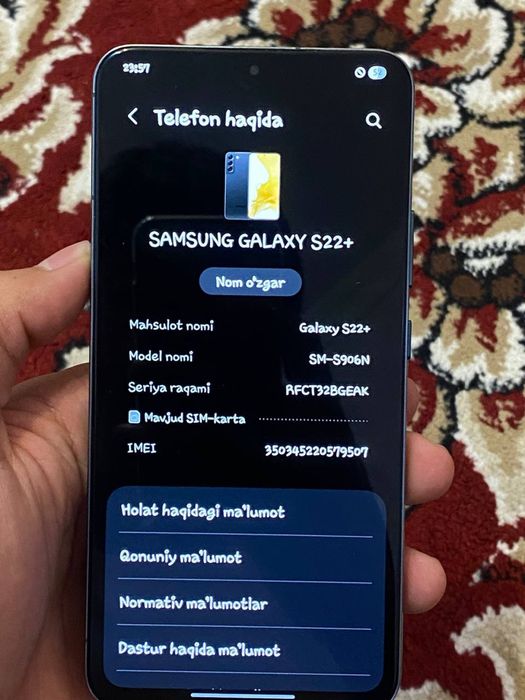 Samsung S22 pilus ideal