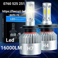 Becuri Led 16000Lm H1,H3,H4,H7,H8,H9,H10,H11,H13,H16,Hb1,Hb2,HB3,Hb4