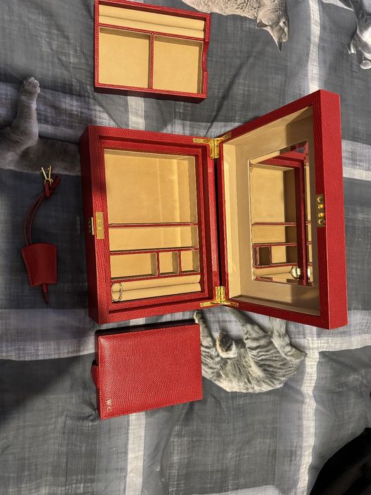 Cutie pentru bijuterii: Smythson of Bond Street Luxury Jewelry Box - E