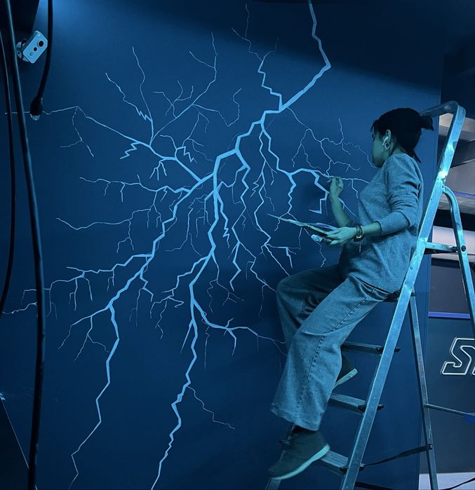 Devorga rasm chizish. Роспись стен