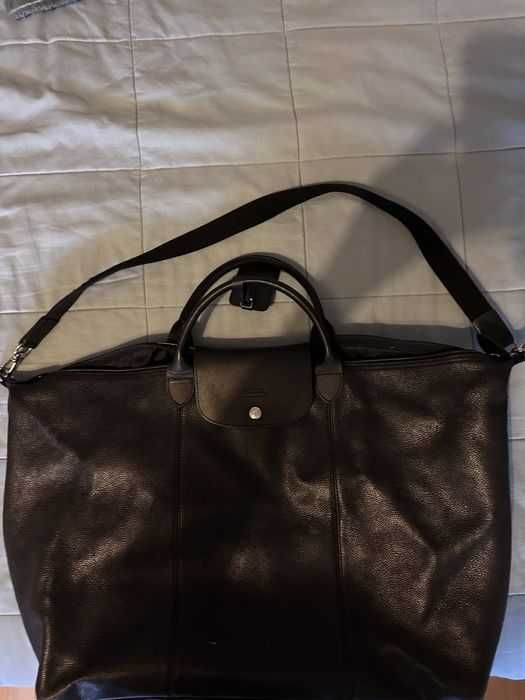 FERRAGAMO/LONGCHAMP Original 100% Кожа Голяма чанта 60/35 см.