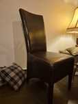 Scaun bucatarie / living imitatie maro piele