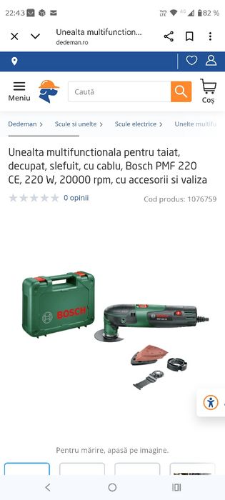 Unealta multifunctionala pentru taiat, decupat, slefuit, cu cablu, Bos