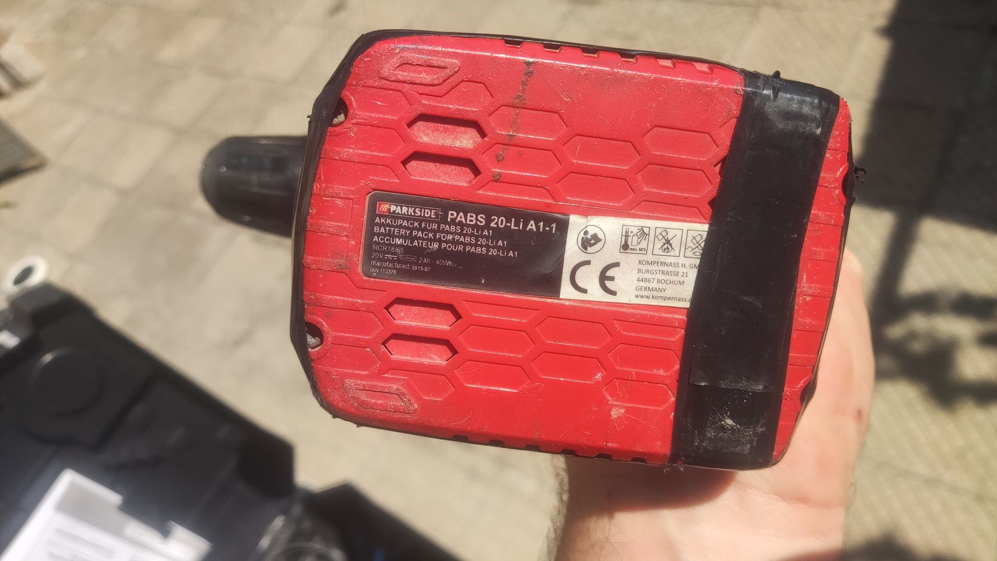 Винтоверт акумулаторен Parkside 20V