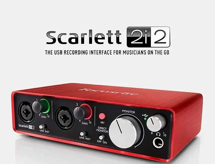 Микрофон RODE NT1 и Внешняя звуковая карта Focusrite Scarlett