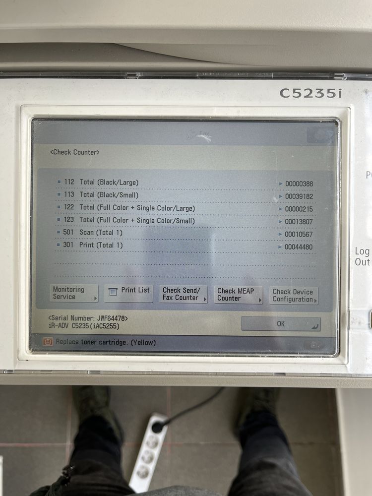 copiator Canon C5235i profesional cu touchscreen