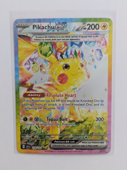 Pikachu ex #238/191 Pokémon Surging Sparks