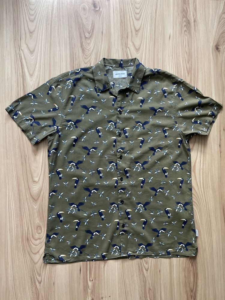 JACK & JONES Originals/мъжка риза къс ръкав M