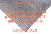 Tabla perforata aluminiu decorativa perforatie rotunda #1mm R3T5 Rv3-5