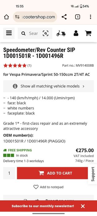 Bord tuning scooter vespa sprint primavera 50 125 150