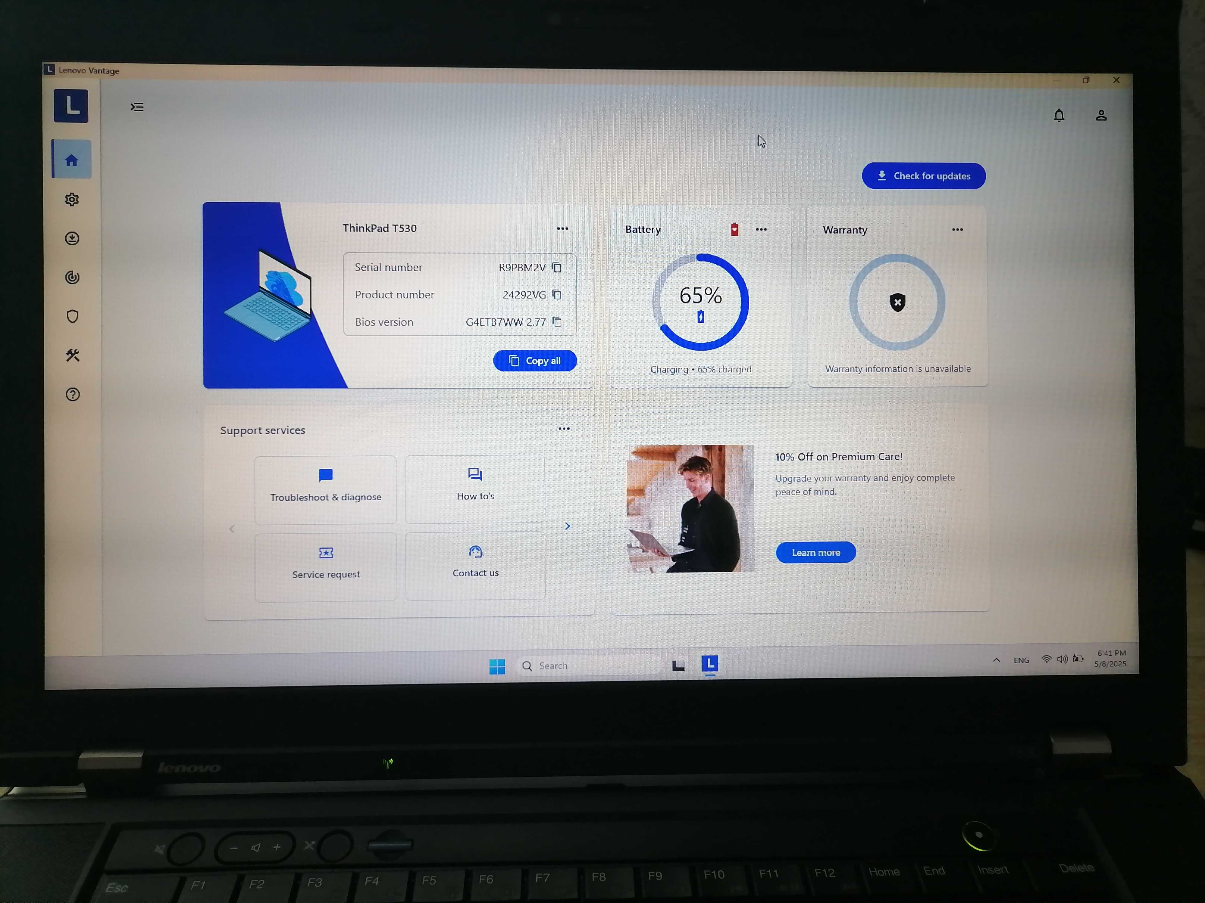 Lenovo ThinkPad T530 – Core i7, 16GB RAM