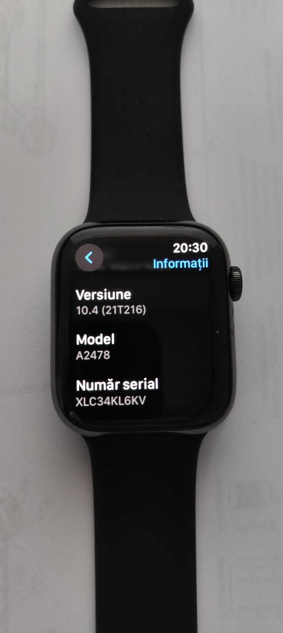 Apple Watch 7 45mmLTEstanisless steel & ceramic fara zgarieturi ca nou