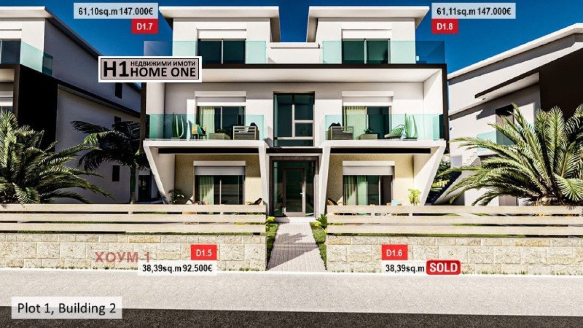 Продажба 2-стаен  38m²