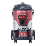 Строительный пылесос Sharp с баком 21 литр. Работает на 300 кв м