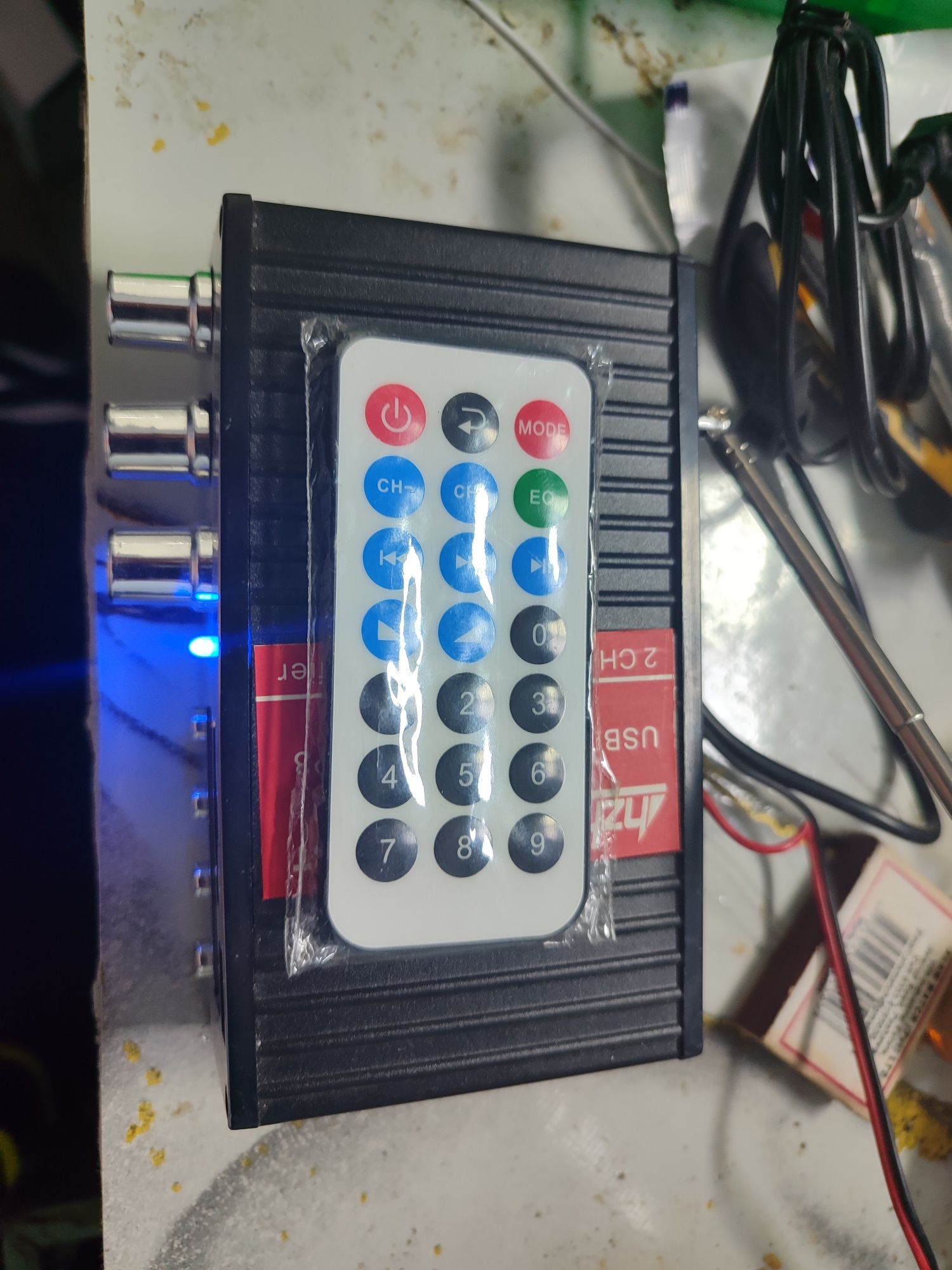 Усилитель Bluetooth , USB , mp3, aux 2x20w