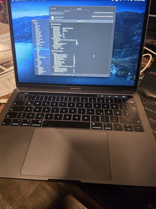 Macbook Pro 2019, 13 inch, 2,4 Ghz i5, 16GB RAM, 500GB