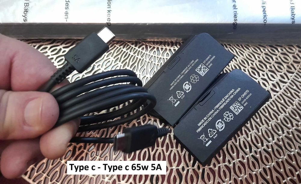 Cabluri incarcare Samsung 5A 45w superfast charge type c type c ,noi