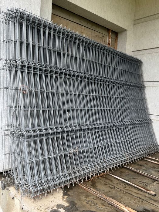 Panou bordurat zincat, țeavă rectangulară, popi metalici