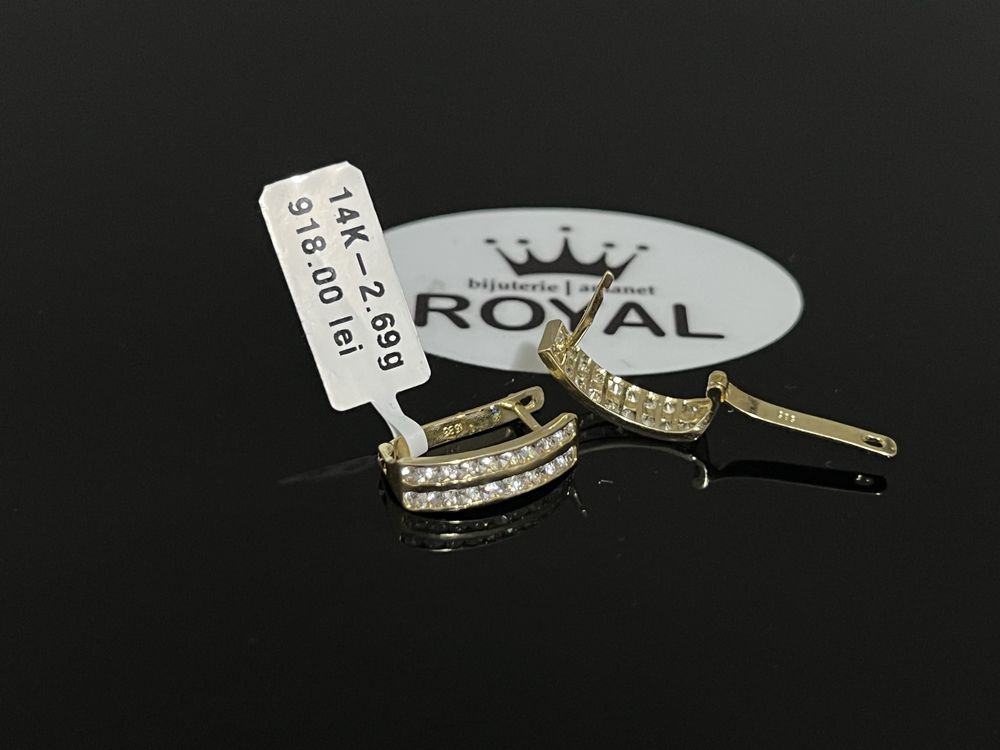Bijuteria Royal CB : Cercei dama aur 14k 2,69 grame