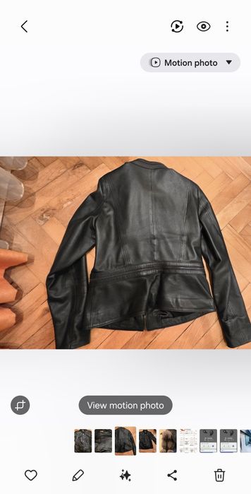 Дамско яке от телешка кожа Balos